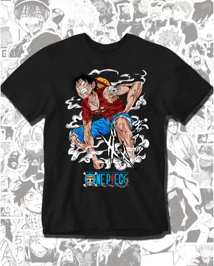Camiseta Estampada One Piece Monkey D Luffy 10 💥 Calidad Premium