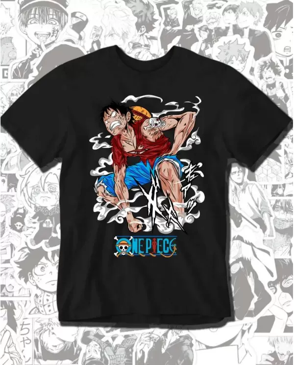 Camiseta Estampada One Piece Monkey D Luffy 10 💥 Calidad Premium