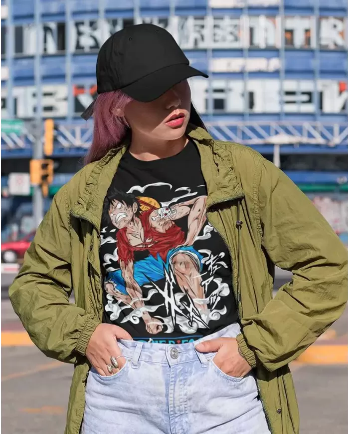 Camiseta Estampada One Piece Monkey D Luffy 10 💥 Calidad Premium