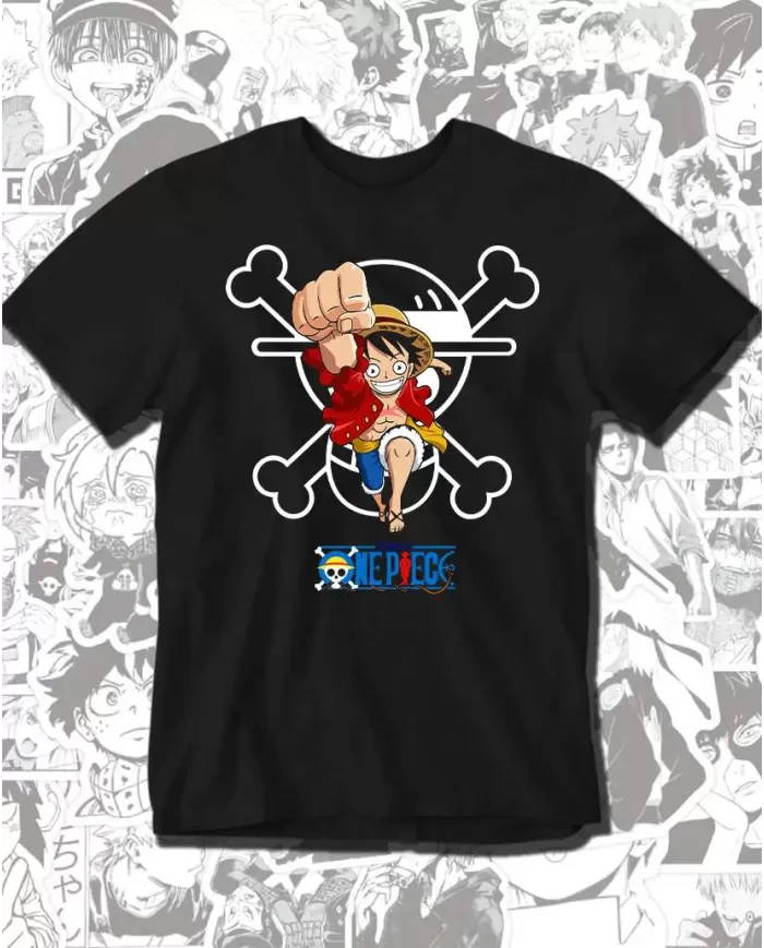 Camiseta Estampada One Piece Monkey D Luffy 08 💥 Calidad Premium