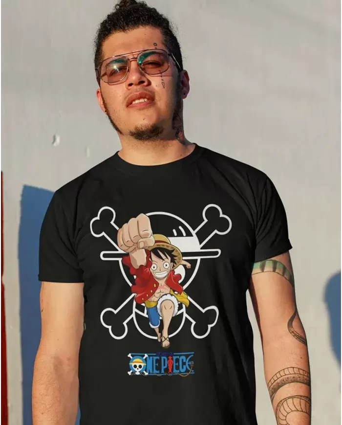 Camiseta Estampada One Piece Monkey D Luffy 08 💥 Calidad Premium