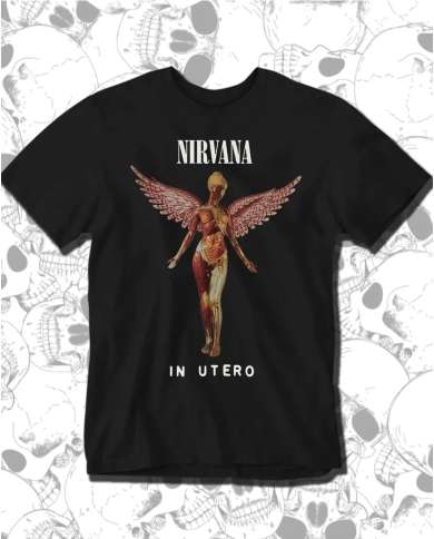 Camiseta Estampada Nirvana In Utero 🤟 Calidad Premium