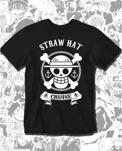 Camiseta Estampada One Piece Straw Hat 💥 Calidad Premium