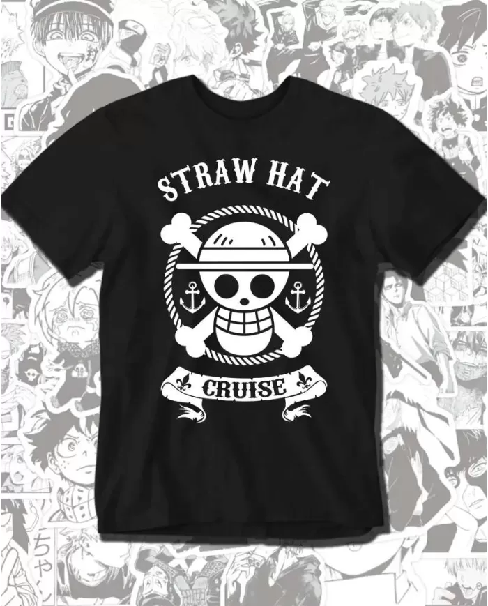 Camiseta Estampada One Piece Straw Hat 💥 Calidad Premium