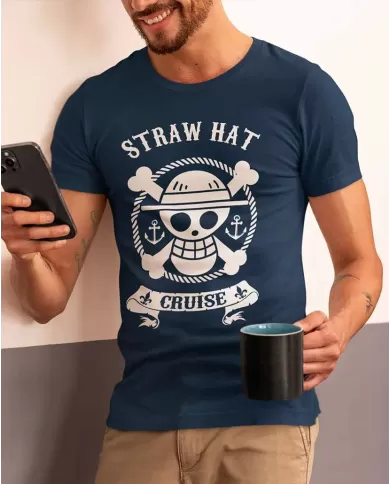 Camiseta Estampada One Piece Straw Hat 💥 Calidad Premium