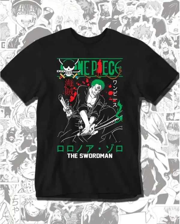 Camiseta Estampada One Piece Zoro 03 💥 Calidad Premium