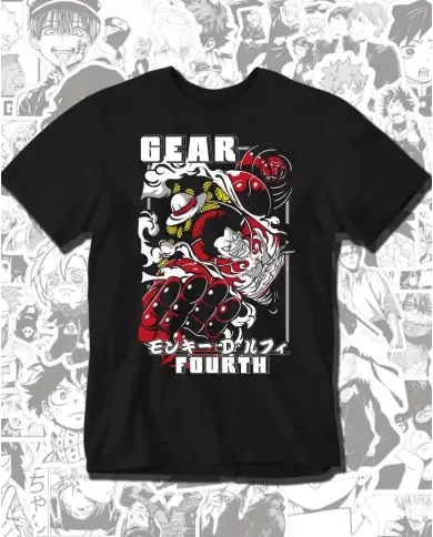 Camiseta Estampada One Piece Gear Fourth 💥 Calidad Premium