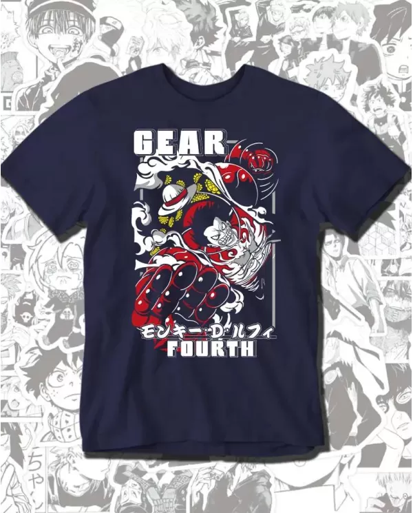 Camiseta Estampada One Piece Gear Fourth 💥 Calidad Premium