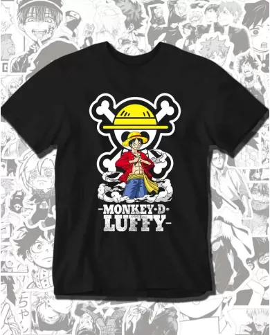 Camiseta Estampada One Piece Monkey D Luffy 💥 Calidad Premium