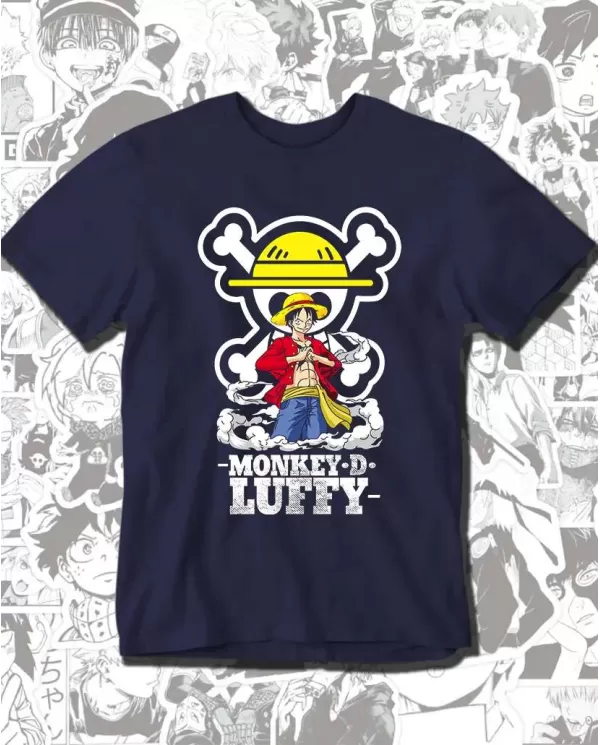 Camiseta Estampada One Piece Monkey D Luffy 💥 Calidad Premium