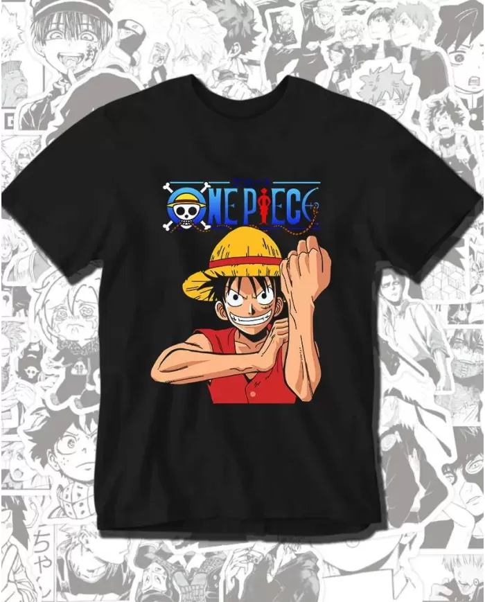 Camiseta Estampada One Piece Luffy 💥 Calidad Premium
