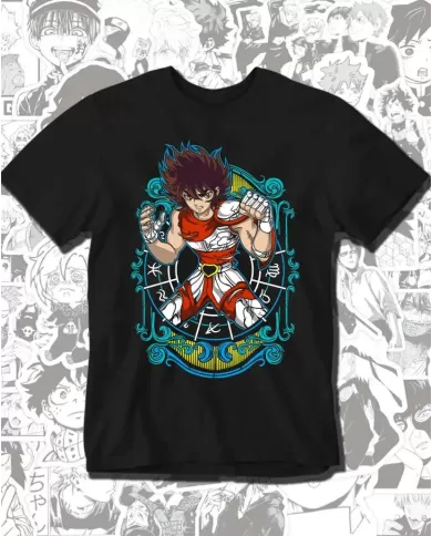 Camiseta Estampada Saint Seiya Caballeros Del Zodiaco Pegaso 04 💥 Calidad Premium