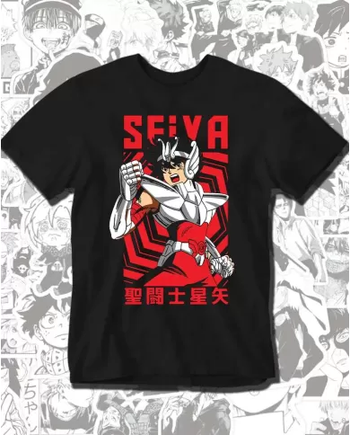 Camiseta Estampada Saint Seiya Caballeros Del Zodiaco Pegaso 03 💥 Calidad Premium