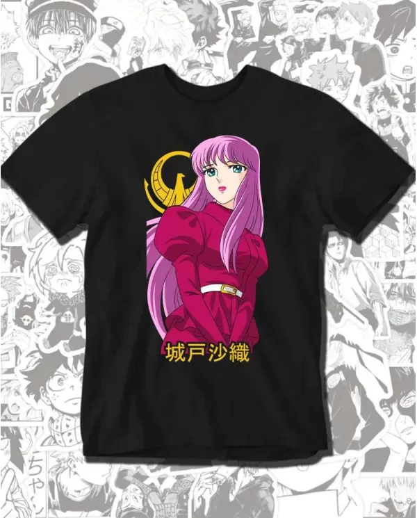 Camiseta Estampada Saint Seiya Caballeros Del Zodiaco Atena 💥 Calidad Premium