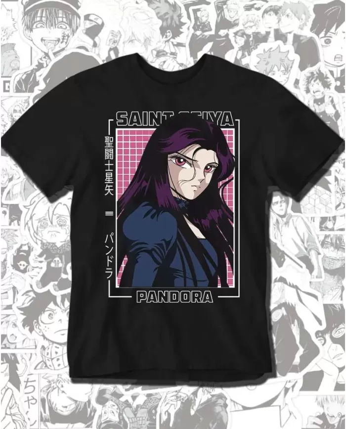Camiseta Estampada Saint Seiya Caballeros Del Zodiaco Pandora 💥 Calidad Premium