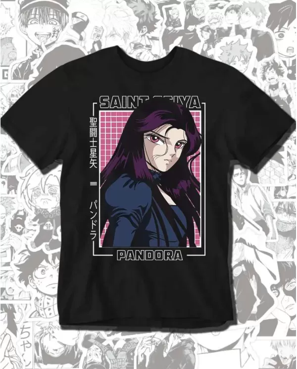 Camiseta Estampada Saint Seiya Caballeros Del Zodiaco Pandora 💥 Calidad Premium