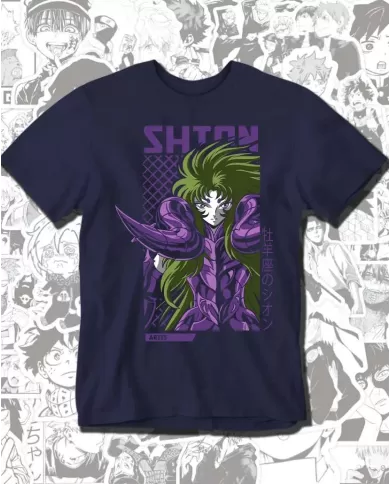 Camiseta Estampada Saint Seiya Caballeros Del Zodiaco Shion Aries 💥 Calidad Premium