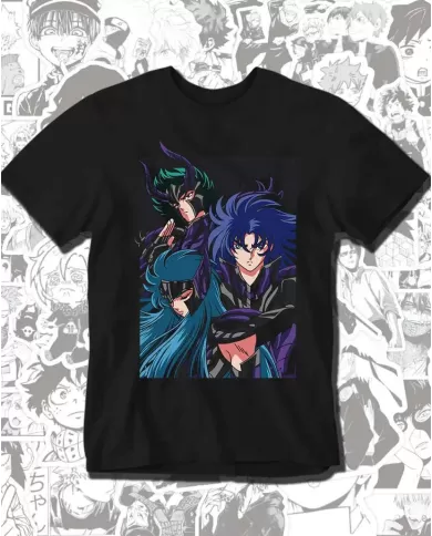 Camiseta Estampada Saint Seiya Caballeros Del Zodiaco Dorados 💥 Calidad Premium