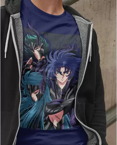 Camiseta Estampada Saint Seiya Caballeros Del Zodiaco Dorados 💥 Calidad Premium