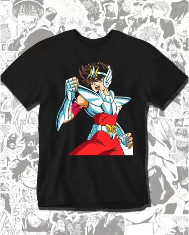 Camiseta Estampada Saint Seiya Caballeros Del Zodiaco Pegaso 02 💥 Calidad Premium