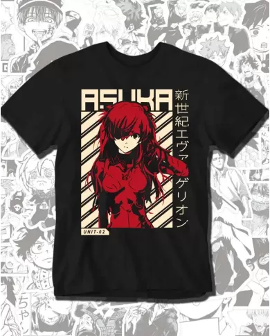 Camiseta Estampada Neon Genesis Evangelion Asuka Langley 04 💥 Calidad Premium