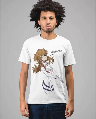 Camiseta Estampada Neon Genesis Evangelion Asuka Langley 03 💥 Calidad Premium