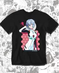 Camiseta Estampada Neon Genesis Evangelion Rei Ayanami 03 💥 Calidad Premium