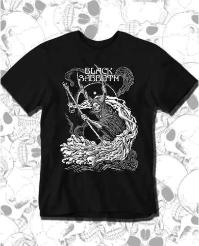Camiseta Estampada Black Sabbath Death 🤟 Calidad Premium