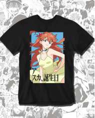 Camiseta Estampada Neon Genesis Evangelion Asuka Langley 💥 Calidad Premium