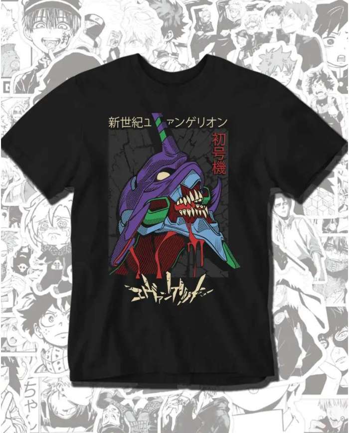 Camiseta Estampada Neon Genesis Evangelion Eva 06 💥 Calidad Premium