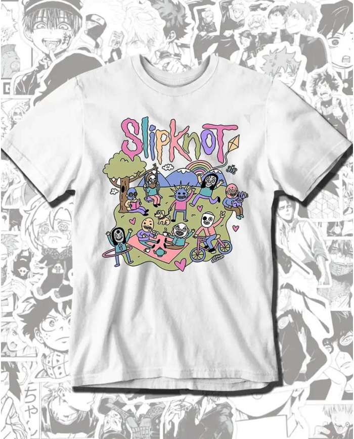 Camiseta Estampada Slipknot Cute 🤟 Calidad Premium