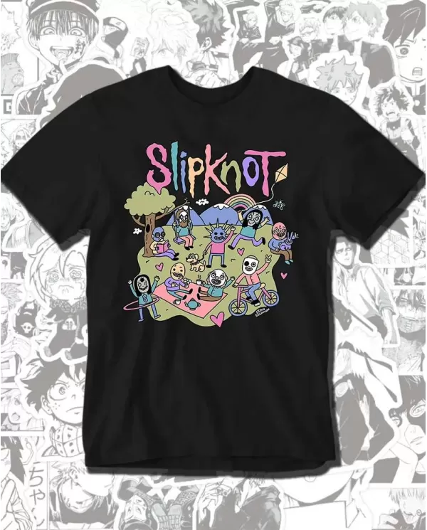 Camiseta Estampada Slipknot Cute 🤟 Calidad Premium