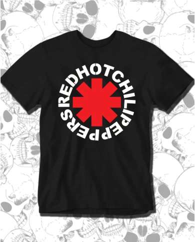 Camiseta Estampada Red Hot Chill Peppers Logo 🤟 Calidad Premium