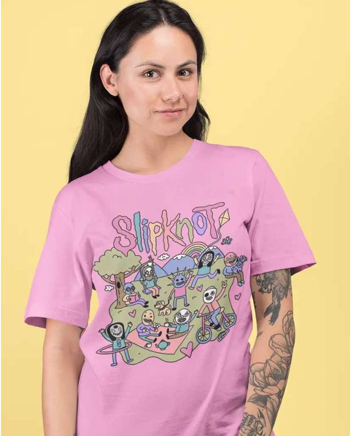 Camiseta Estampada Slipknot Cute 🤟 Calidad Premium