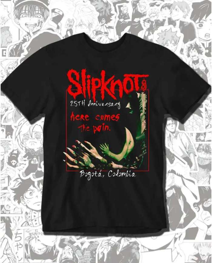 Camiseta Estampada Slipknot  Colombia 2024 🤟 Calidad Premium