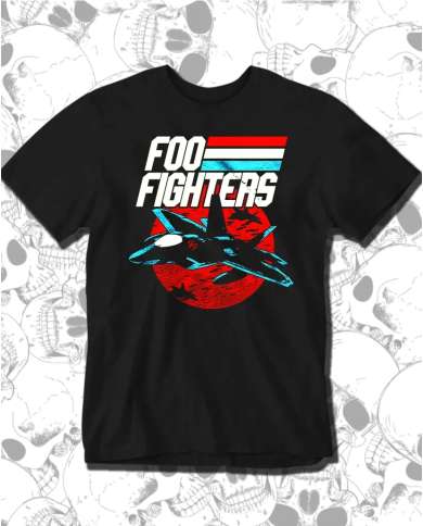 Camiseta Estampada Foo Fighters Jet 🤟 Calidad Premium