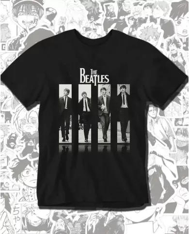 Camiseta Estampada The Beatles Realista Walk 🤟 Calidad Premium
