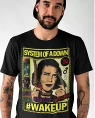 Camiseta Estampada System Of A Down SOAD Wakeup 🤟 Calidad Premium
