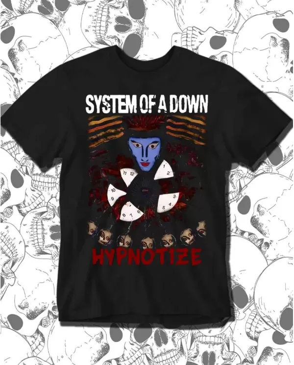 Camiseta Estampada System Of A Down SOAD Hypnotize 🤟 Calidad Premium