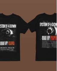 Camiseta Estampada System Of A Down SOAD Concierto 2025 🤟 Calidad Premium