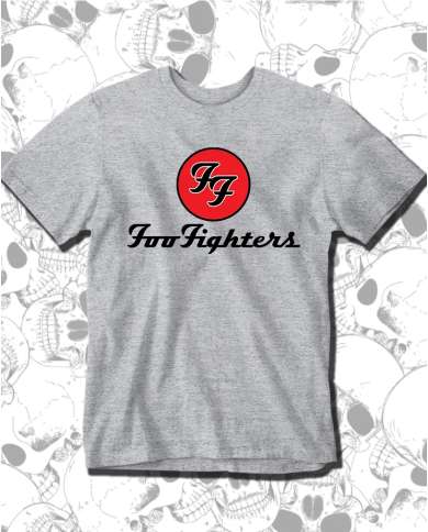 Camiseta Estampada Foo Fighters Logo 🤟 Calidad Premium