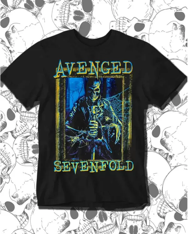 Camiseta Estampada Avenged Sevenfold Green 🤟 Calidad Premium