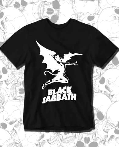 Camiseta Estampada Black Sabbath Dark Angel 🤟 Calidad Premium