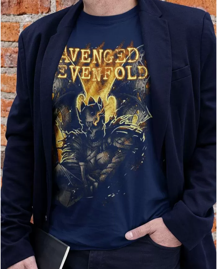 Camiseta Estampada Avenged Sevenfold Fire 🤟 Calidad Premium
