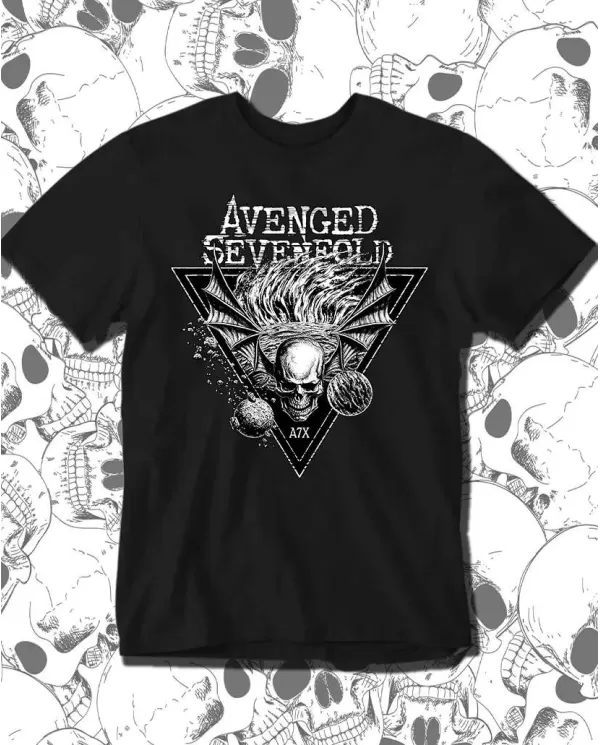 Camiseta Estampada Avenged Sevenfold A7X 🤟 Calidad Premium