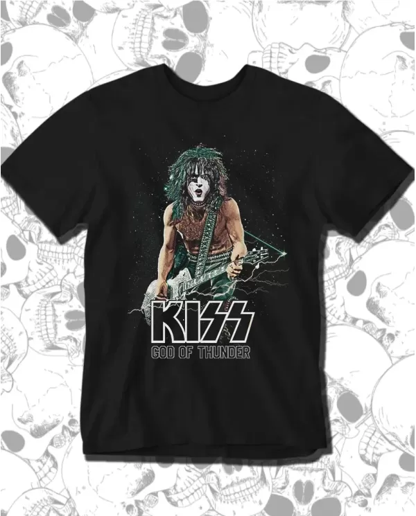 Camiseta Estampada Kiss God Of Tunder 🤟 Calidad Premium