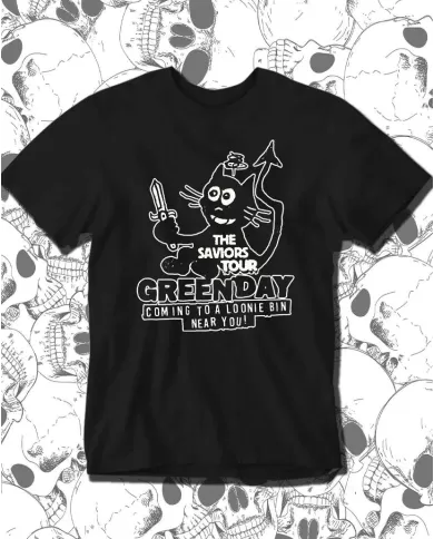Camiseta Estampada Green Day The Saviors Tour 🤟 Calidad Premium