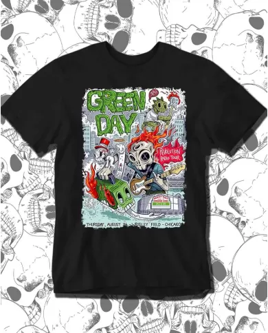 Camiseta Estampada Green Day Revolution Radio Tour 🤟 Calidad Premium