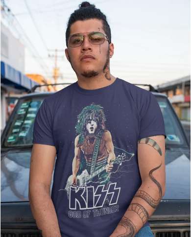 Camiseta Estampada Kiss God Of Tunder 🤟 Calidad Premium