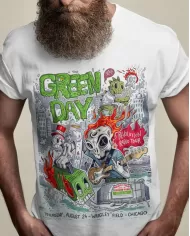 Camiseta Estampada Green Day Revolution Radio Tour 🤟 Calidad Premium